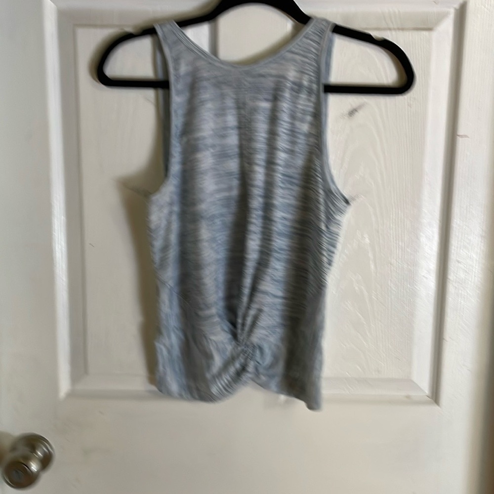Athleta Tank Top Blue Stripedish